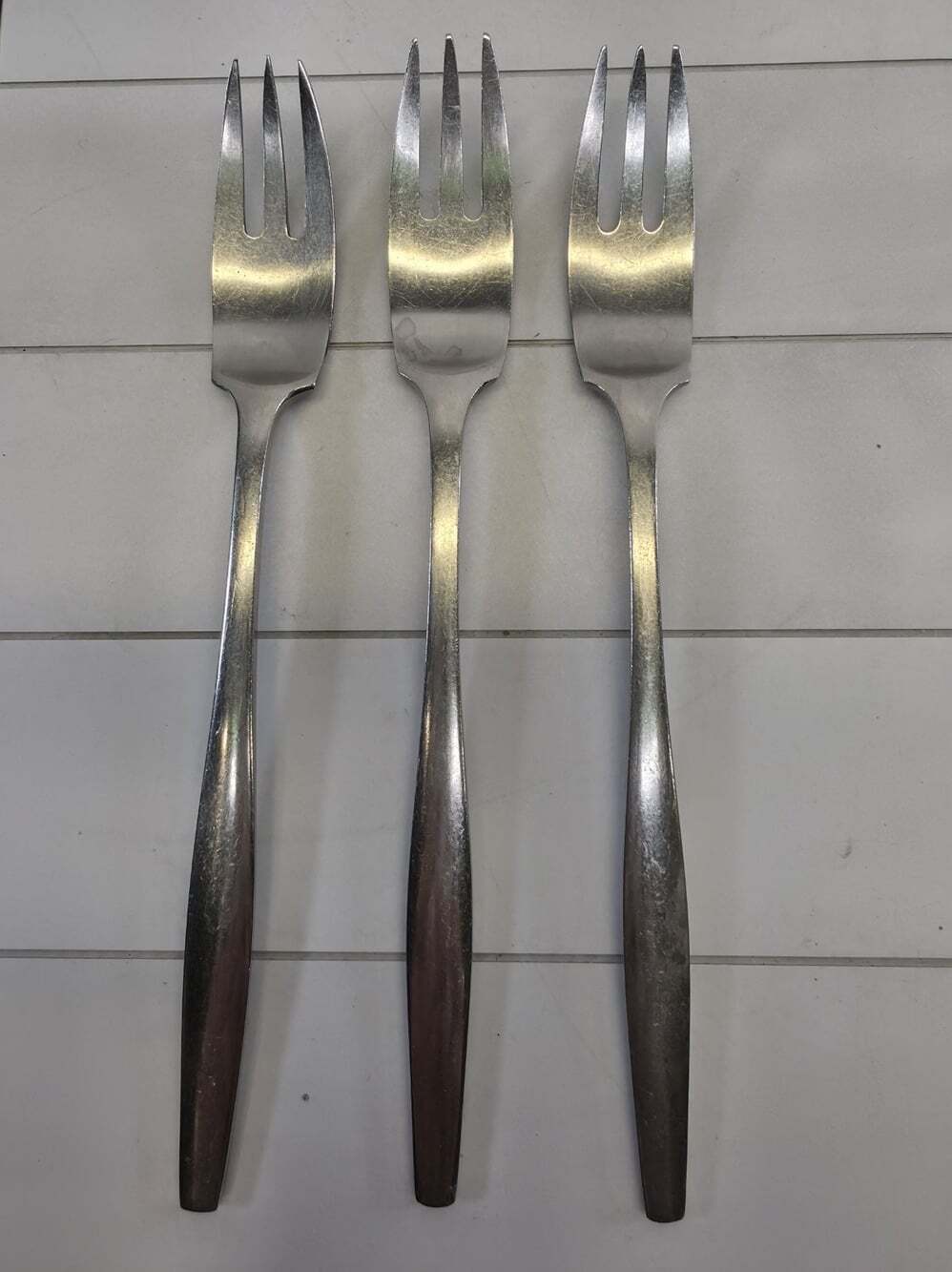 Dansk Denmark VARIATION V Set of 3 Dinner Forks 8" IHQ Stainless Flatware